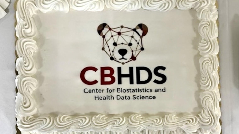 cake with CBHDS logo ("cub-huds")